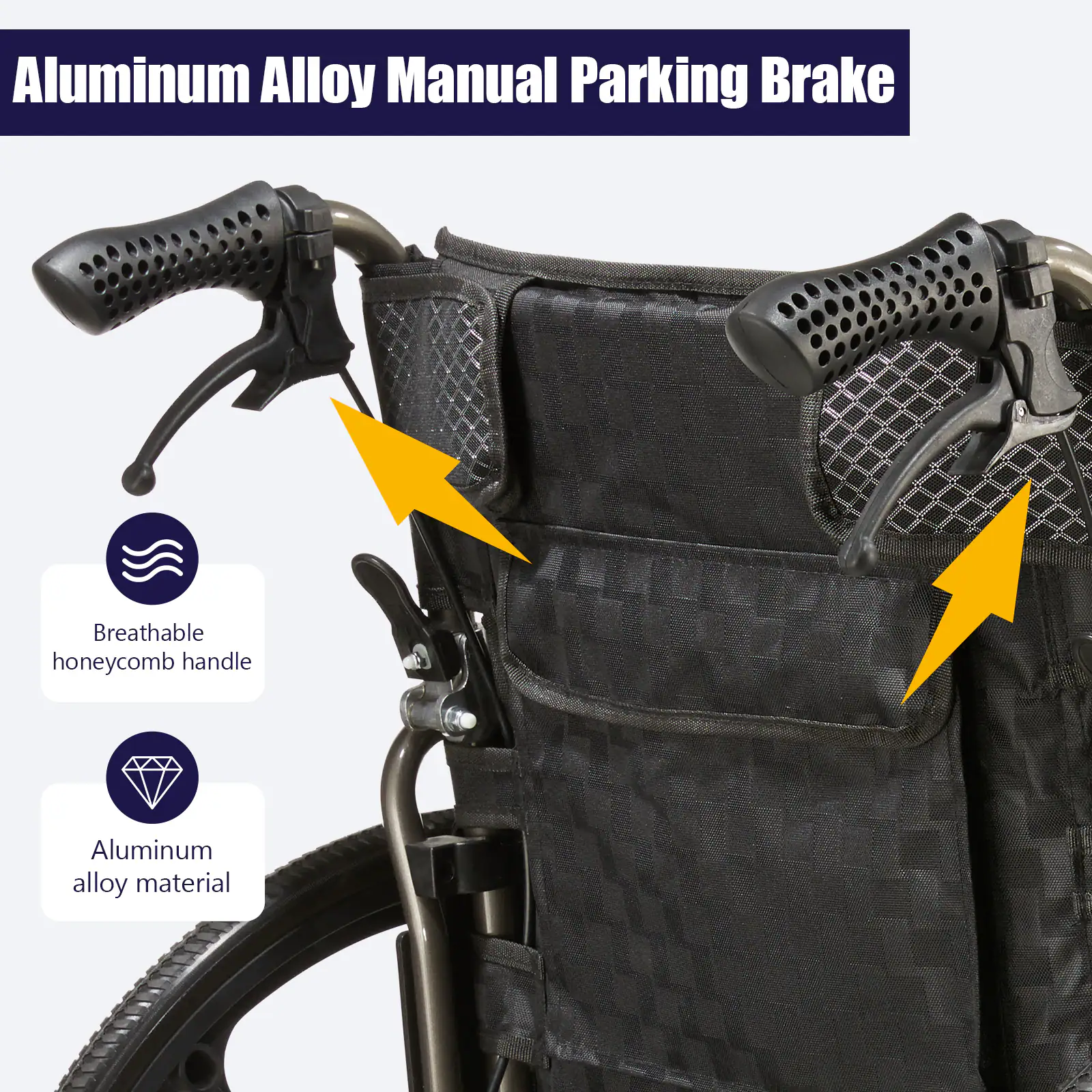 Aluminum Alloy Manual Parking Brake

- Breathable honeycomb handle
- Aluminum alloy material