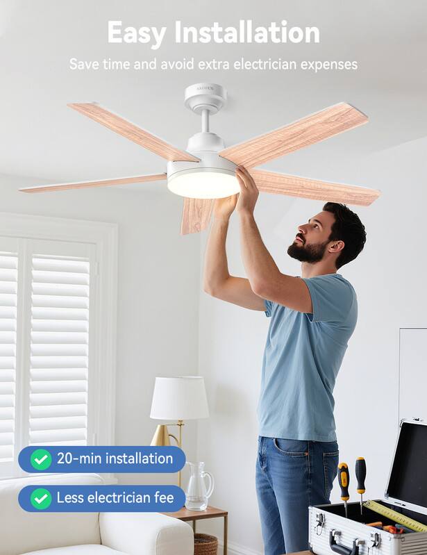 Easy Installation  
Save time and avoid extra electrician expenses  
AKOPEN  
20-min installation  
Less electrician fee