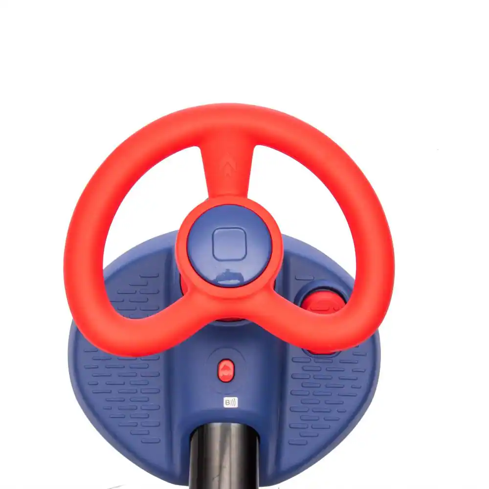 Alt View 1. BreeBe - 6V Kids ride on Electric Wiggle Car with 360° Rotating Steering, Shock-Absorbing Wheels, Bluetooth, 3.11MPH, Age 3+ - Blue.