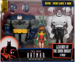 McFarlane Toys - DC Direct - New Batman Adventures 3pk - Batman, Mutant Leader, and Robin (Legends of The Dark Knight)