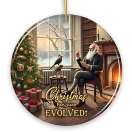OrnamentallyYou - Christmas has Sure Evolved Witty Charles Darwin Ornament Science and Biology Student and Teacher - Multi-colored
