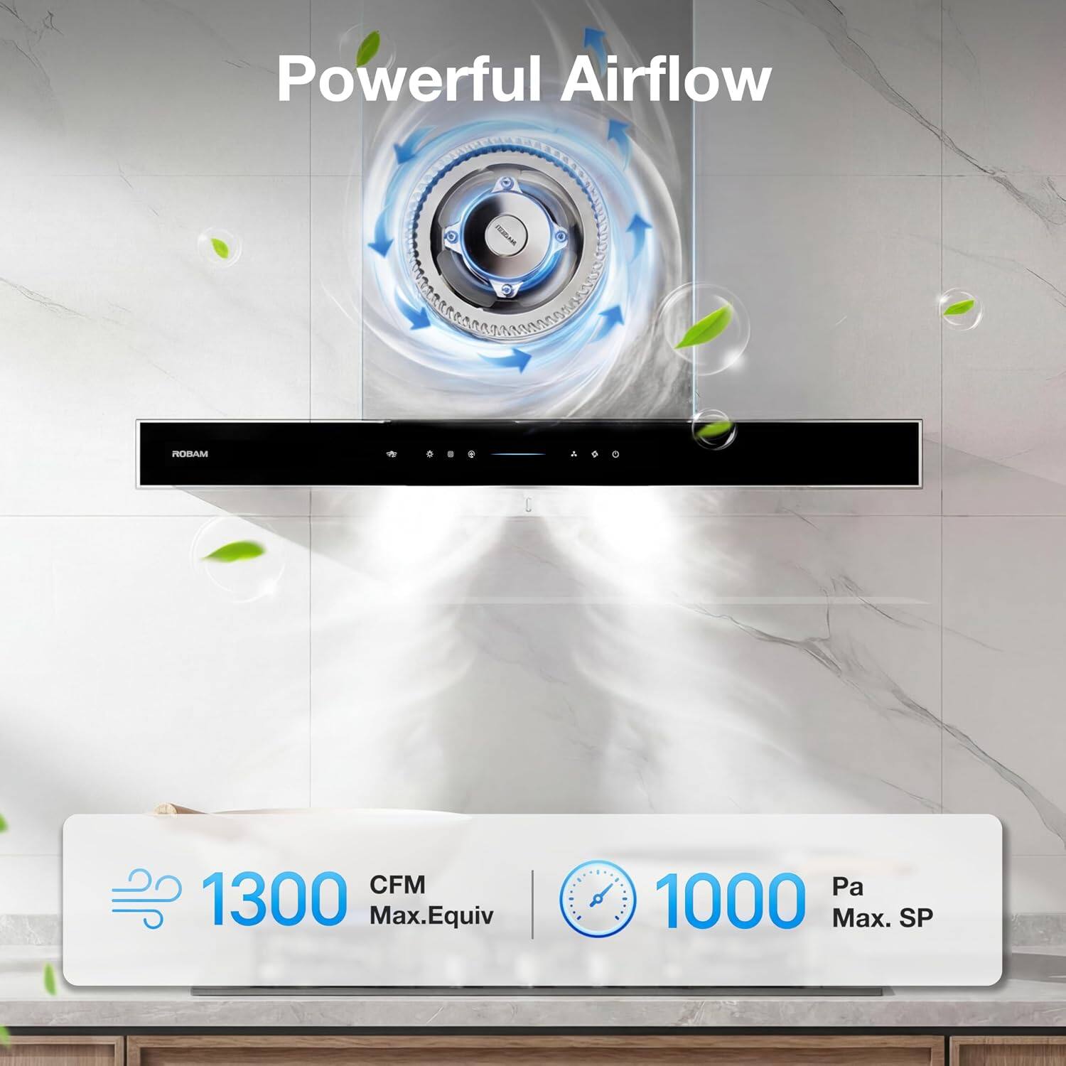 Powerful Airflow

ROBAM

1300 CFM Max. Equiv
1000 Pa Max. SP