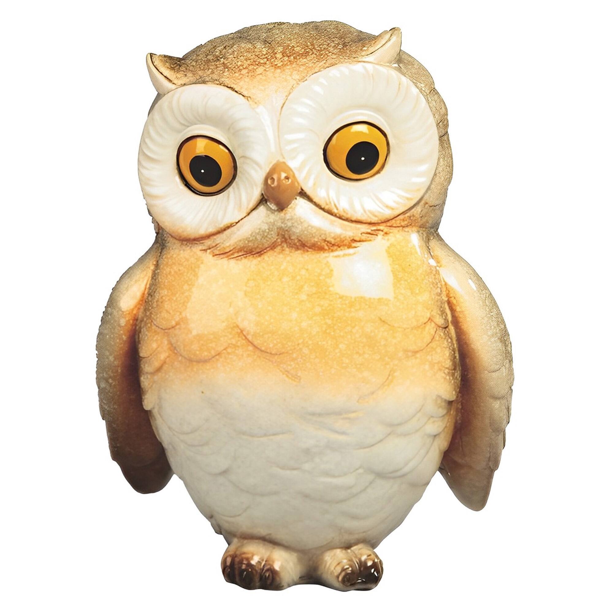 Front. FC Design - FC Design 5"H Owl Look Forward Figurine Statue Office Desk Tabletop Home Decor Gift - Multi-Color.