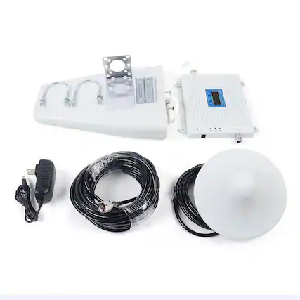 Front. Stock Preferred - Cell Phone Signal Booster 2G/3G/4G Tri-Band Amplifier Repeater 900/1800/2100MHz - White.