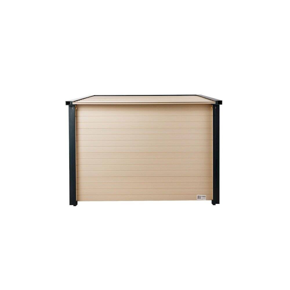 Back. New Age Pet - ECOFLEX Lodge Style Dog House -X Large - Maple.