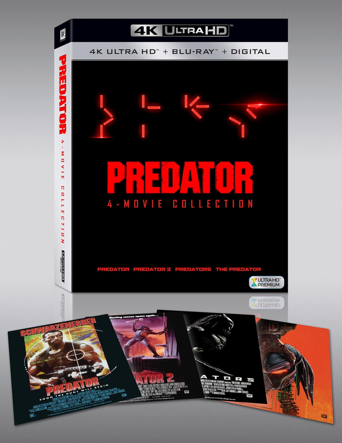 Front. Predator: 4-Movie Collection   - 4K Blu-Ray.