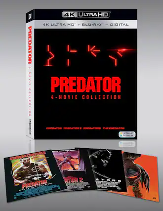 Front. Predator: 4-Movie Collection - 4K Blu-Ray.