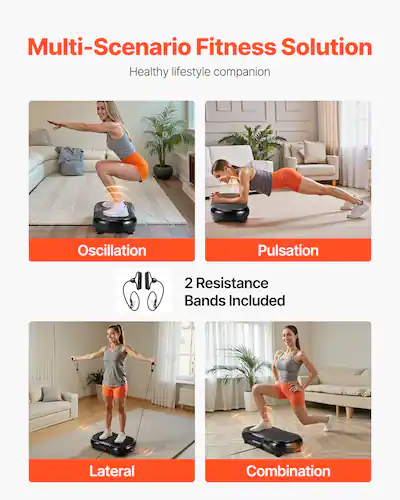VEVOR - Vibration Plate Exercise Machine, Whole Body Shaker for Lymphatic Drainage and Weight Loss - Black VEVOR - Vibration Plate Exercise Machine, Whole Body Shaker for Lymphatic Drainage and Weight Loss - Black