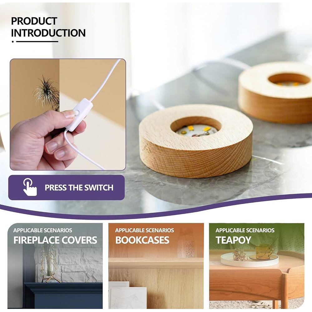 PRODUCT INTRODUCTION

PRESS THE SWITCH

APPLICABLE SCENARIOS
FIREPLACE COVERS

APPLICABLE SCENARIOS
BOOKCASES

APPLICABLE SCENARIOS
TEAPOY