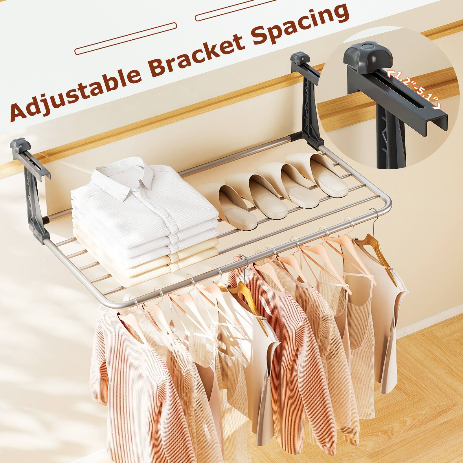 Adjustable Bracket Spacing <1.2"-5.1">