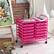 Alt View 5. Costway - Costway 12 Drawers Rolling Cart Storage Scrapbook Paper Studio Organizer Bins - Hot Pink.