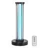 VEVOR - UV Light, 36W Ultraviolet Lamp with Ozone Purifier, UVC Lamp with 30/60/120 Minutes 3-Gear Timer and Remote Control - Black