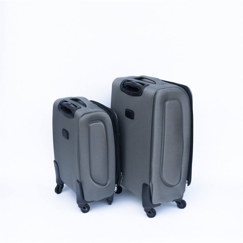 Alt View 5. HTUTWOO - 20+24 Inch Travel Luggage Set 2 Piece - Oxford Fabric Suitcase with Spinner Wheels and Backpack,Lightweight Carry On Set - Gray.