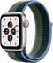 Apple Watch SE 1st Generation (GPS + Cellular) 40mm Aluminum Case with Abyss Blue/Moss Green Sport Loop (Verizon)-Front_Standard