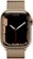 Alt View Zoom 11. Apple Watch Series 7 (GPS + Cellular) 41mm Gold Stainless Steel Case with Gold Milanese Loop - Gold (Verizon).