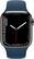 Alt View 11. Apple - Apple Watch Series 7 (GPS + Cellular) 41mm Graphite Stainless Steel Case with Abyss Blue Sport Band - Graphite.