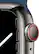 Alt View 12. Apple - Apple Watch Series 7 (GPS + Cellular) 41mm Graphite Stainless Steel Case with Abyss Blue Sport Band - Graphite.