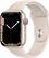 Front. Apple - Apple Watch Series 7 (GPS + Cellular) 45mm Starlight Aluminum Case with Starlight Sport Band - Starlight.
