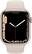 Alt View 11. Apple - Apple Watch Series 7 (GPS + Cellular) 45mm Starlight Aluminum Case with Starlight Sport Band - Starlight.