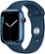 Front Zoom. Apple Watch Series 7 (GPS + Cellular) 45mm Blue Aluminum Case with Abyss Blue Sport Band - Blue (Verizon).