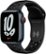 Front. Apple - Apple Watch Nike Series 7 (GPS + Cellular) 41mm Midnight Aluminum Case with Anthracite/Black Nike Sport Band.