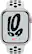 Alt View 11. Apple - Apple Watch Nike Series 7 (GPS + Cellular) 45mm Starlight Aluminum Case with Pure Platinum/Black Nike Sport Band.