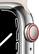 Alt View 12. Apple - Apple Watch Series 7 (GPS + Cellular) 41mm Silver Stainless Steel Case with Starlight Sport Band - Silver.