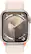 Angle. Apple - Apple Watch Series 9 (GPS + Cellular) 41mm Starlight Aluminum Case with Starlight Sport Loop with Blood Oxygen - Starlight.
