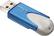 Front. PNY - Attaché 4 32GB USB 2.0 Flash Drive - Blue/White.