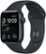 Front. Apple - Apple Watch SE 2nd Generation (GPS) 40mm Aluminum Case with Midnight Sport Band - S/M - Midnight.
