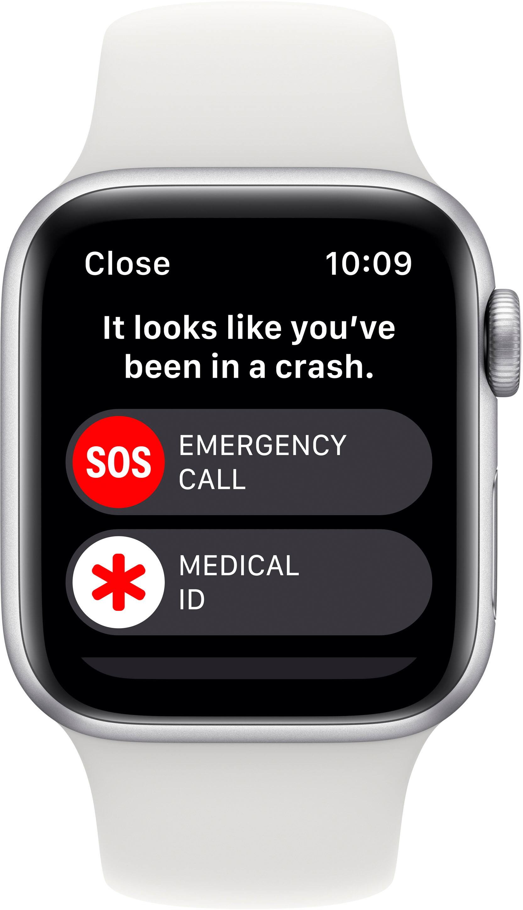Close 10:09 It looks like you've been in a crash. EMERGENCY SOS CALL MEDICAL * ID