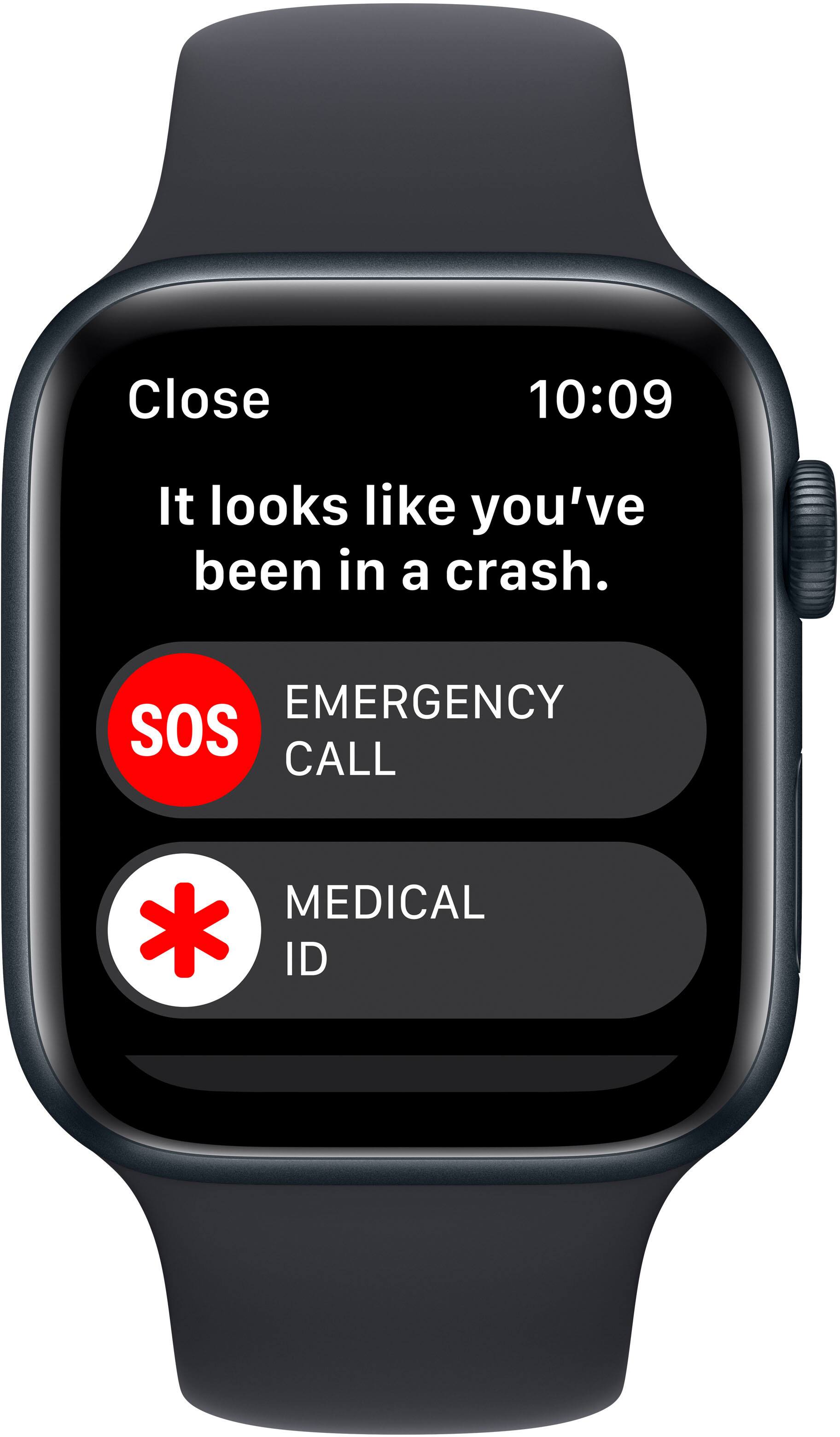 Close 10:09 It looks like you've been in a crash. EMERGENCY SOS CALL MEDICAL * ID