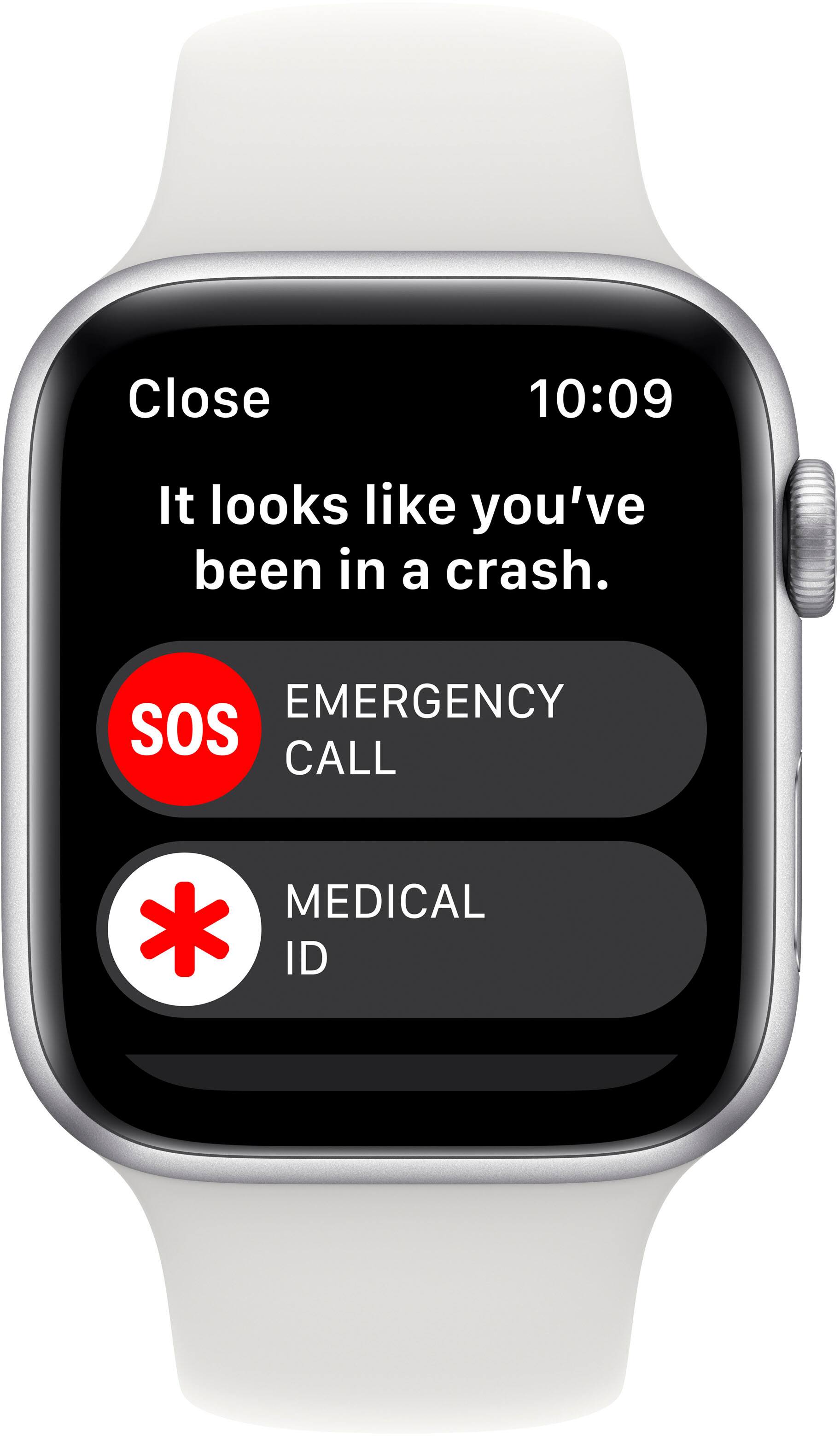 Close 10:09 It looks like you've been in a crash. EMERGENCY SOS CALL MEDICAL * ID