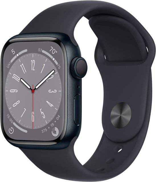 Apple Watch Series 8 (GPS) 41mm Aluminum Case with Midnight 