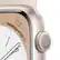 Left. Apple - Apple Watch Series 8 (GPS) 41mm Aluminum Case with Starlight Sport Band - M/L - Starlight.