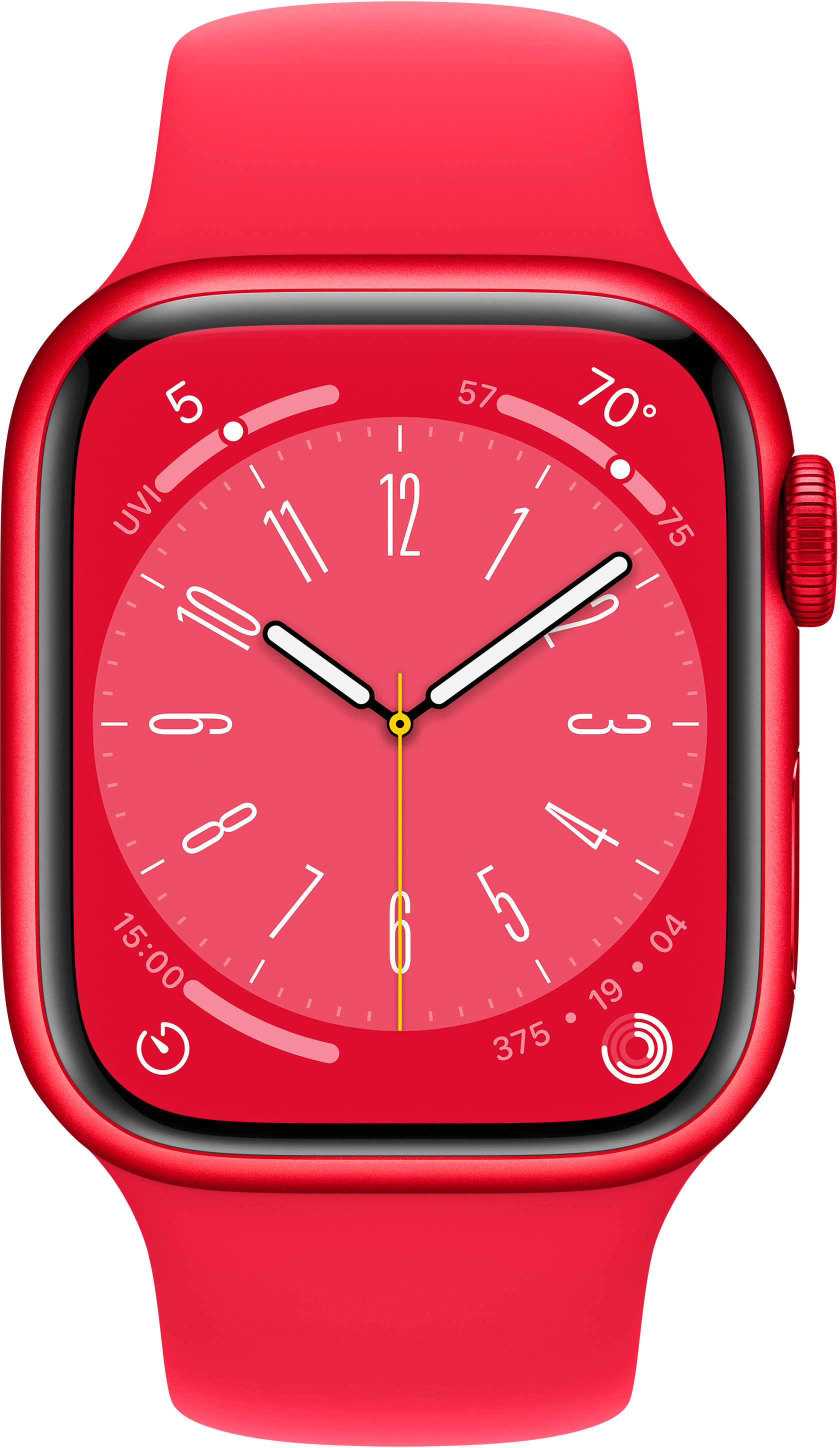 Best Buy: Apple Watch Series 8 (GPS) 41mm Aluminum Case with (PRODUCT)RED  Sport Band M/L (PRODUCT)RED MNUH3LL/A