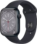 Apple Watch Series 8 (GPS) 45mm Aluminum Case with Midnight Sport Band - M/L - Midnight - (2022)