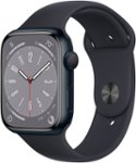 Best Buy: Apple Watch Series 8 (GPS) 45mm Aluminum Case with Midnight Sport  Band M/L Midnight MNUL3LL/A