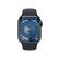 Angle. Apple - Apple Watch Series 9 (GPS) 41mm Midnight Aluminum Case with Midnight Sport Band with Blood Oxygen - S/M - Midnight.