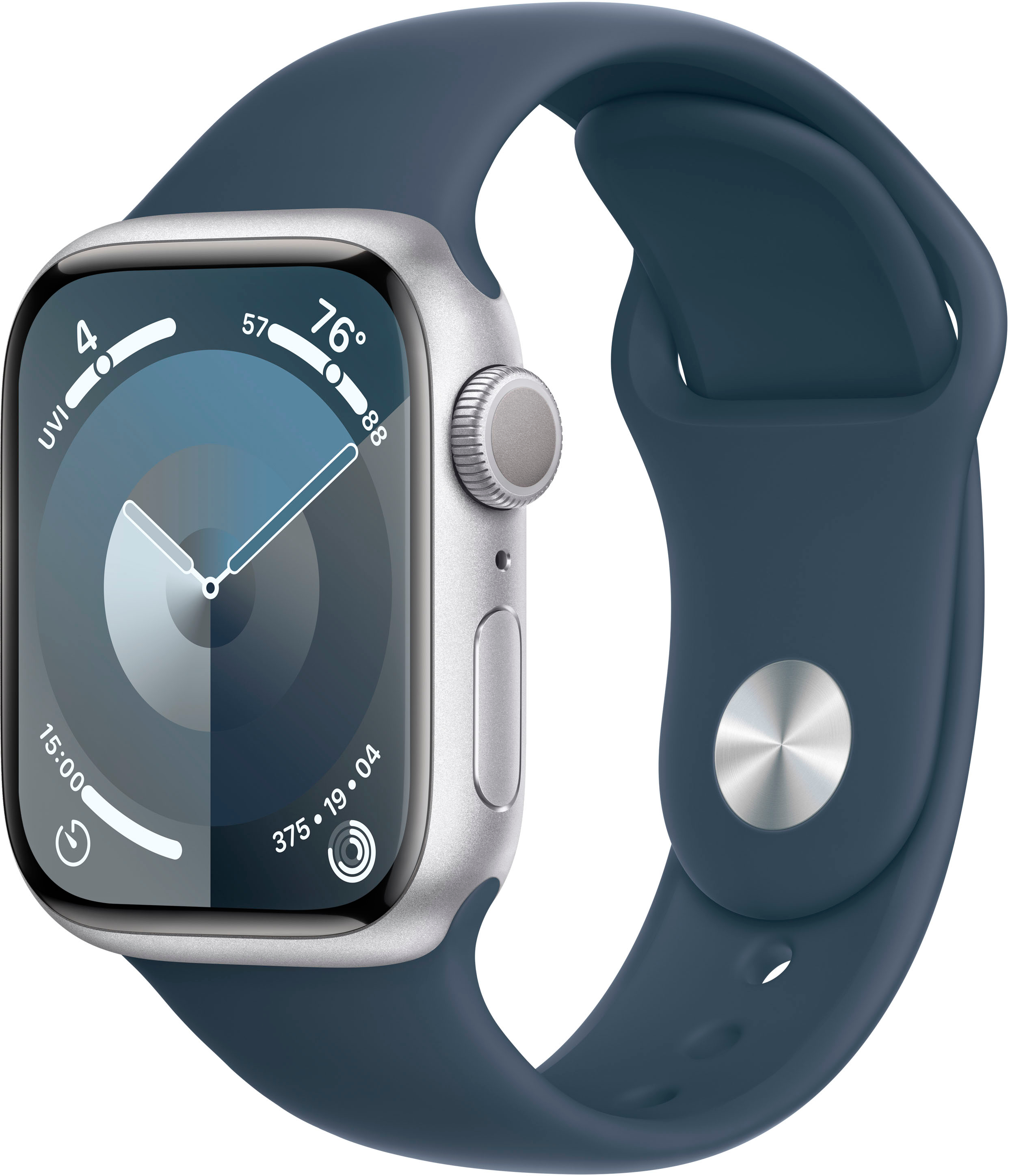 Apple Watch Series 9 (GPS) 41mm Silver Aluminum Case with Storm