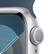 Alt View 12. Apple - Apple Watch Series 9 (GPS) 41mm Silver Aluminum Case with Storm Blue Sport Band with Blood Oxygen - S/M - Silver.