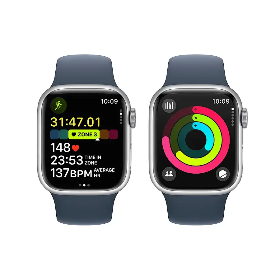 The text on the image reads: "10:09  31:47.01 ZONE 3  148 TIME IN 23:53   ZONE AVERAGE  137 BPM   HR +". This text describes the time, zone, and average heart rate for a workout.