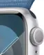 Alt View 12. Apple - Cert Refurb Watch Series 9 (GPS) 41mm Silver Aluminum Case with Winter Blue Sport Loop with Blood Oxygen - Silver.
