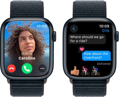 Apple Watch Series 9 (GPS) 45mm Midnight Aluminum Case with Apple Watch Series 9 (GPS) 45mm Midnight Aluminum Case with