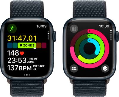 Apple Watch Series 9 (GPS) 45mm Midnight Aluminum Case with Apple Watch Series 9 (GPS) 45mm Midnight Aluminum Case with
