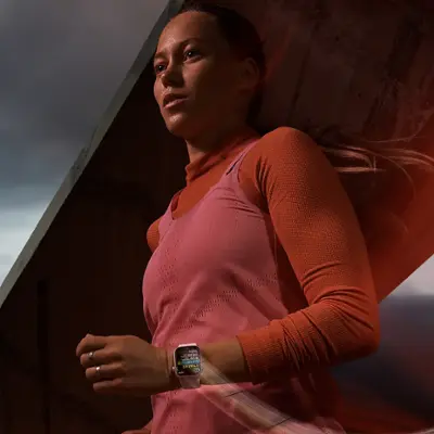 Apple GS Cert Refurb Watch Series 9  (GPS) 45mm Pink Aluminum Case with Light Pink Sport Band with Blood Oxygen - M/L - (2023)