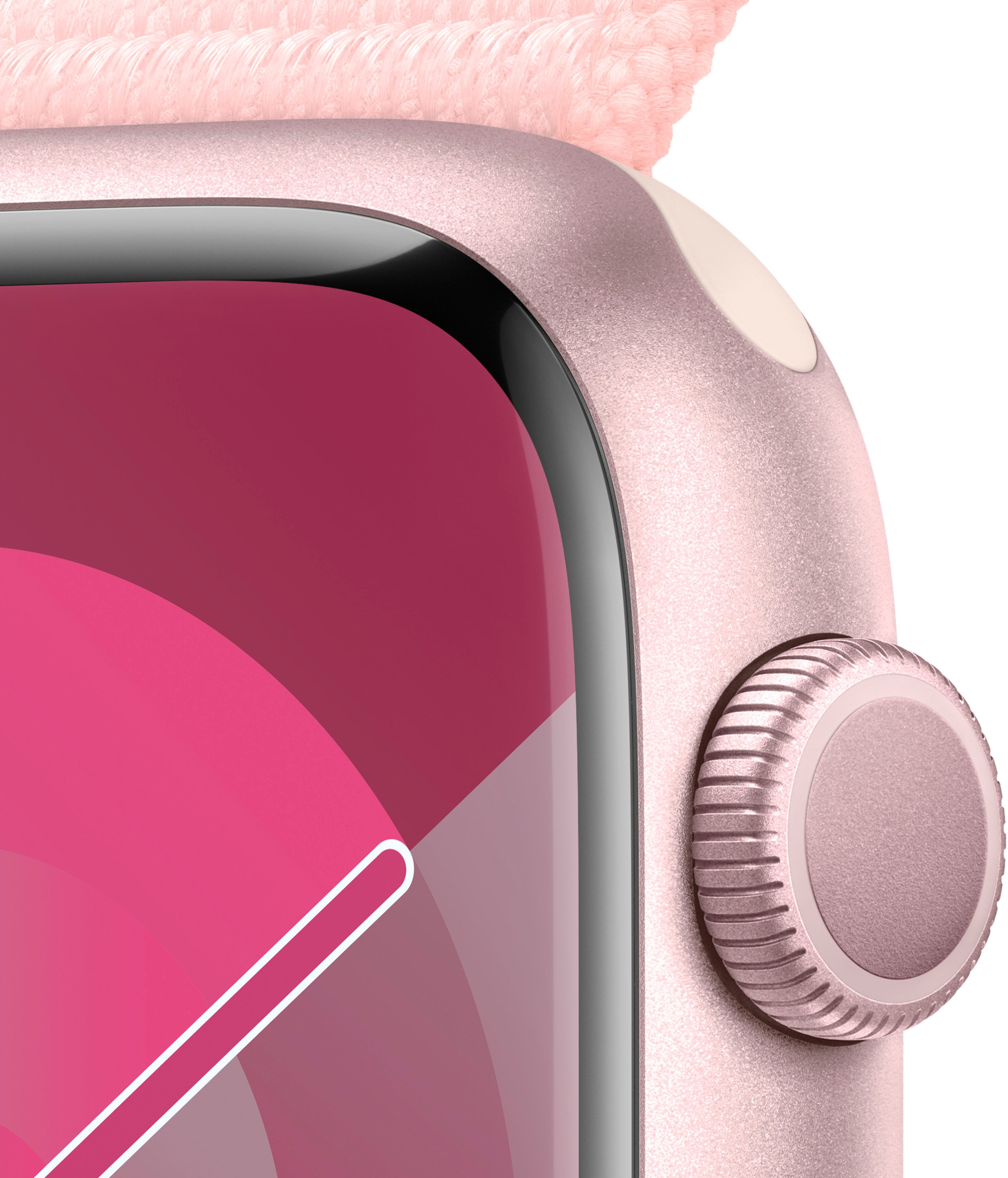 Buy Apple Watch Series 9 GPS, 45mm Pink Aluminum Case with Midnight Sport  Loop - Apple