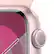 Alt View 12. Apple - Apple Watch Series 9 (GPS) 45mm Pink Aluminum Case with Light Pink Sport Loop with Blood Oxygen - Pink.