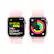 Alt View 17. Apple - Apple Watch Series 9 (GPS) 45mm Pink Aluminum Case with Light Pink Sport Loop with Blood Oxygen - Pink.