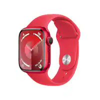 Apple Cert Refurb Watch Series 9 GPS 41mm PRODUCT RED Aluminum Case w PRODUCT RED Sport Band S/M PRODUCT RED 2023 - (PRODUCT)RED - (2023) - Front_Zoom